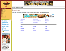 Tablet Screenshot of greatcajuncooking.com